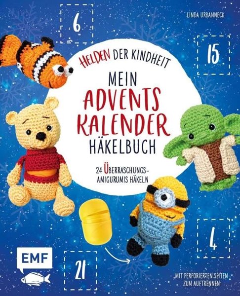 Bild von Urbanneck, Linda: Mein Adventskalender-Häkelbuch: Helden der Kindheit