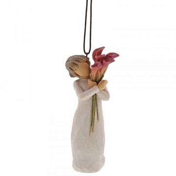 Bild von Willow Tree Bloom - Engel mit Blume, zum Aufhängen
