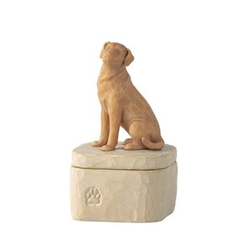 Bild von Willow Tree Love my Dog (Golden) Box - Ich liebe meinen Hund (hell) Box