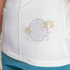 Bild von Yoga-Shirt Lotus-Lebensblume mit 1/4 Arm in weiss von The Spirit of OM