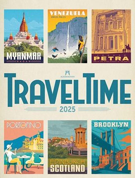 Bild von Ackermann Kunstverlag: Travel Time - Reise-Plakate Kalender 2025