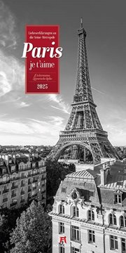 Bild von Ackermann Kunstverlag: Paris, je t'aime - Literatur-Kalender 2025