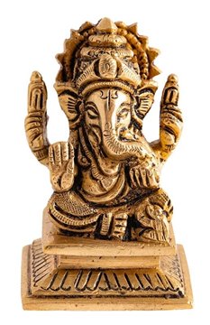 Bild von Ganesha aus Messing, 7 cm
