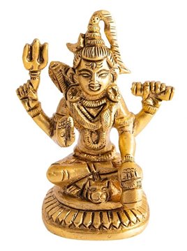 Bild von Shiva aus Messing, 8 cm