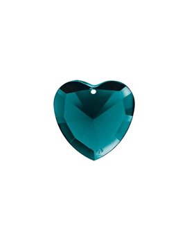Bild von LichtWesen Urgrund der Liebe – Kristall in Herzform türkisblau ohne Clip