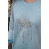 Bild von Shirt Peaceful Lotus mit Spitze in sky-blue von The Spirit of OM