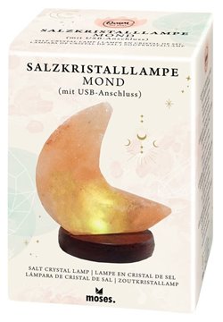 Bild von Omm for you Salzkristall-Lampe Mond mit USB