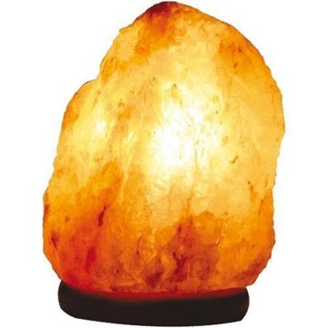 Bild von Beleuchteter Salzkristall, mit Holzsockel, ca. 2,5 kg
